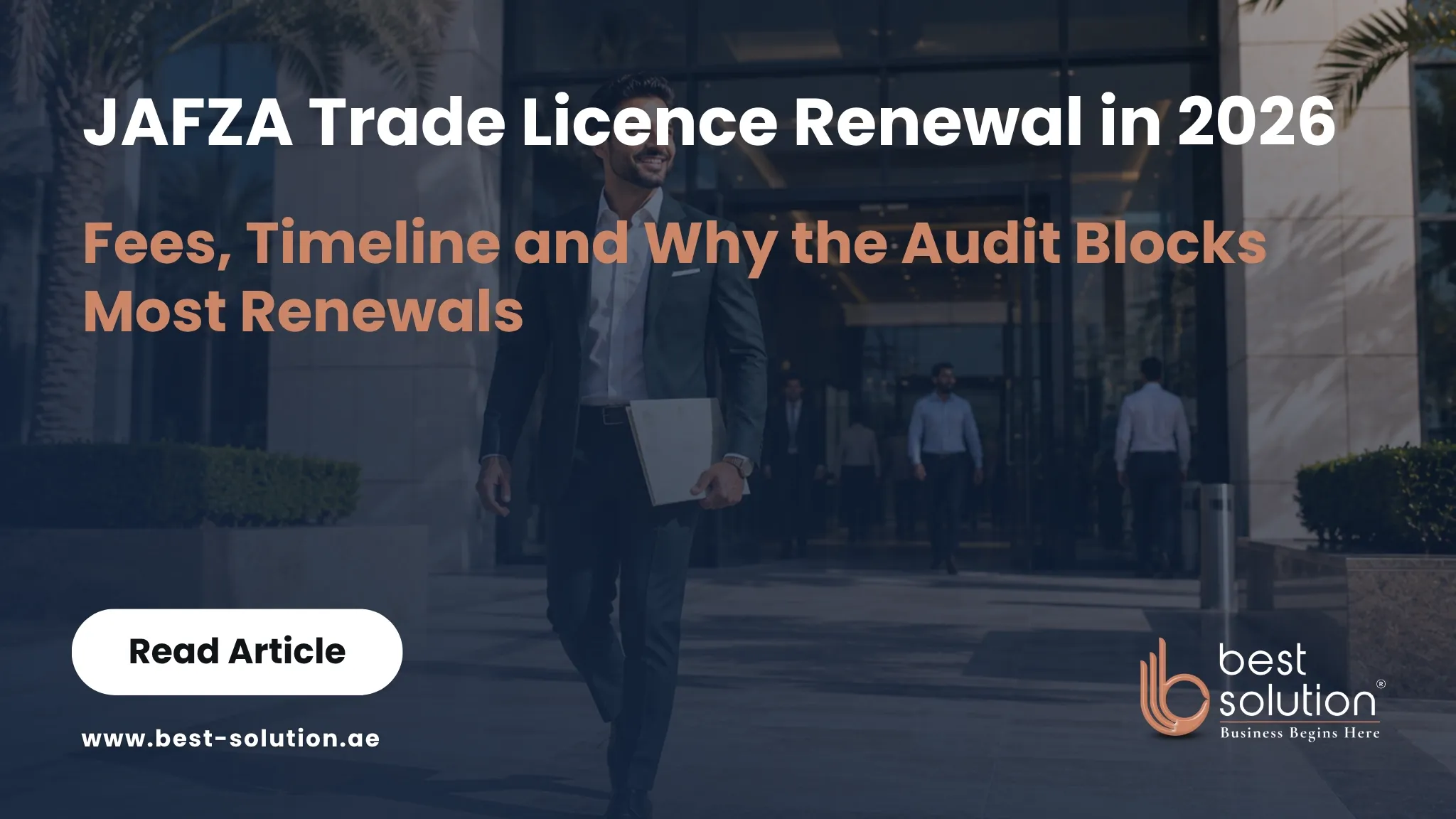 JAFZA trade licence renewal fee table 2026
