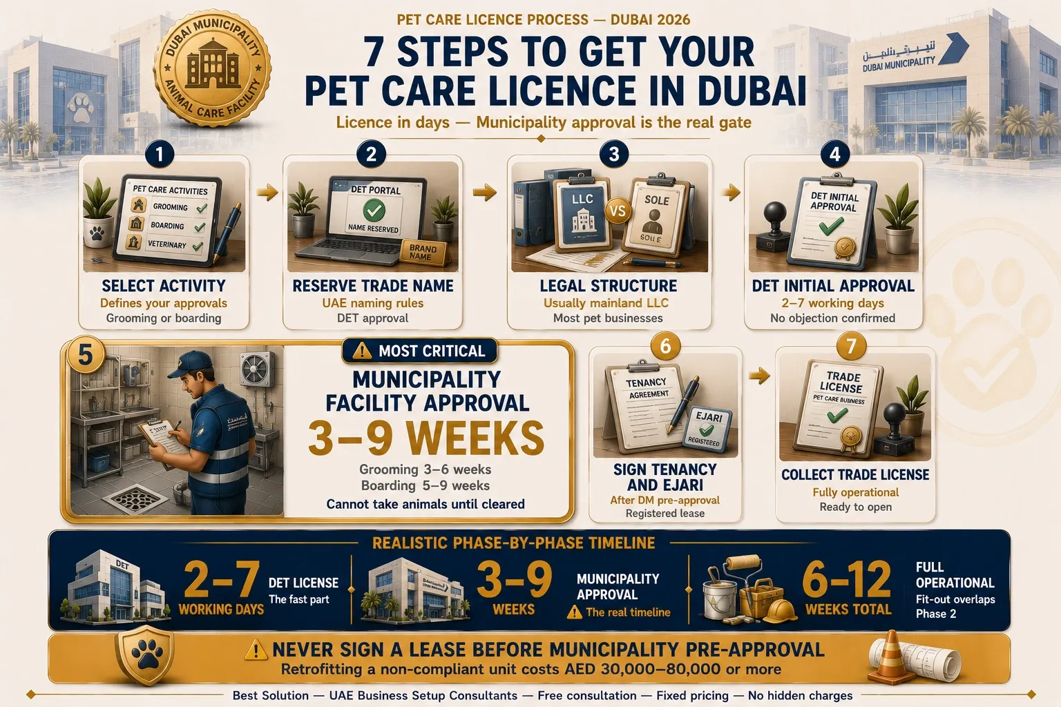 steps to get a pet care licence in Dubai