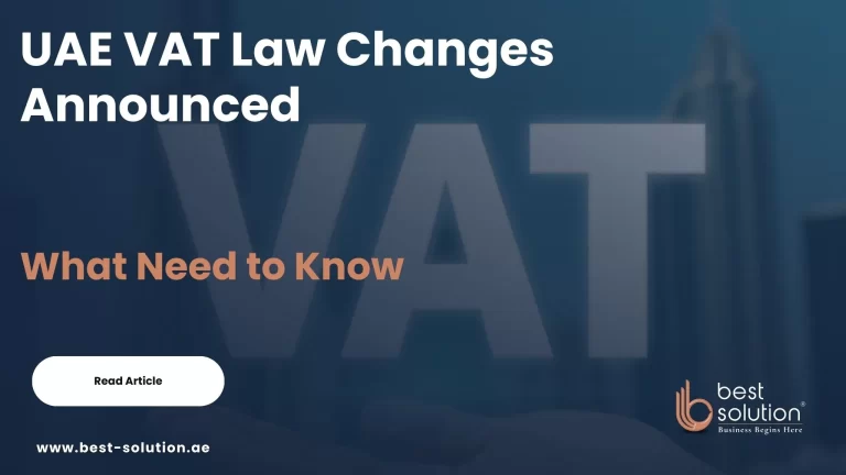 UAE VAT Law Changes Announced